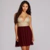 Windsor. Melissa Formal Metallic Party Dress -Specialtycookwareus 05001 0042 1 d5f93db9 086a 4967 af66 2b8d34b06973