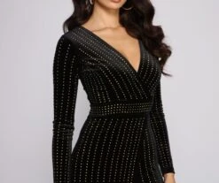 Windsor. Alexa Velvet Wrap Dress -Specialtycookwareus 05001 0341 3 ac060706 3538 4eae 82e9 cbcc8e96f204