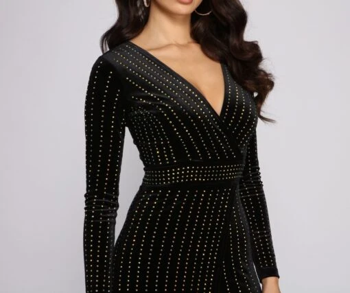 Windsor. Alexa Velvet Wrap Dress -Specialtycookwareus 05001 0341 3 ac060706 3538 4eae 82e9 cbcc8e96f204