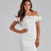 Windsor. Kiari Formal Off The Shoulder Ruffled Dress -Specialtycookwareus 05001 0371 1