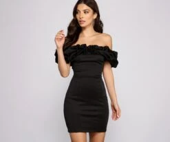 Windsor. Kiari Formal Off The Shoulder Ruffled Dress -Specialtycookwareus 05001 0496 1 a725f63d 898c 4caf 87ef 1bbf539d0170