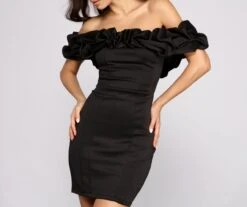 Windsor. Kiari Formal Off The Shoulder Ruffled Dress -Specialtycookwareus 05001 0496 3 344a28b2 71d3 49e3 b528 862b5cecfb26