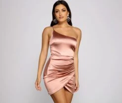 Windsor. Lennox Formal One-Shoulder Satin Mini Dress -Specialtycookwareus 05001 0566 1 25fbaba0 7d57 475c 9662 a87bd4cbaa0a