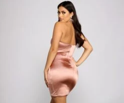 Windsor. Lennox Formal One-Shoulder Satin Mini Dress -Specialtycookwareus 05001 0566 2 ac1297e1 efe8 43d4 9f94 bffd0e19b441