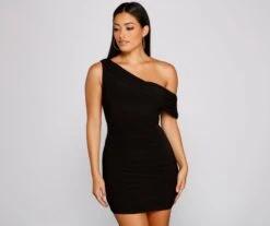 Windsor. Georgia Formal One Shoulder Mini Dress -Specialtycookwareus 05001 0662 1 0c3f2d69 7eee 4742 b94a 8f953b60363f