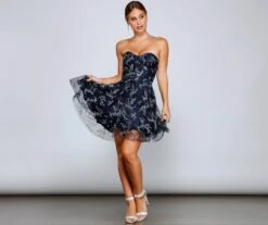 Windsor. Zariah Formal Floral Glitter Party Dress -Specialtycookwareus 05001 0730 4 817f67ef b029 4c20 bef2 925845ca4c8c