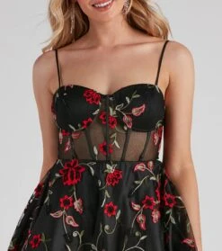 Windsor. Jessica Embroidered Illusion Party Dress -Specialtycookwareus 05001 0750 4 41f2314e d9e3 41a1 96c3 3b00ae420969