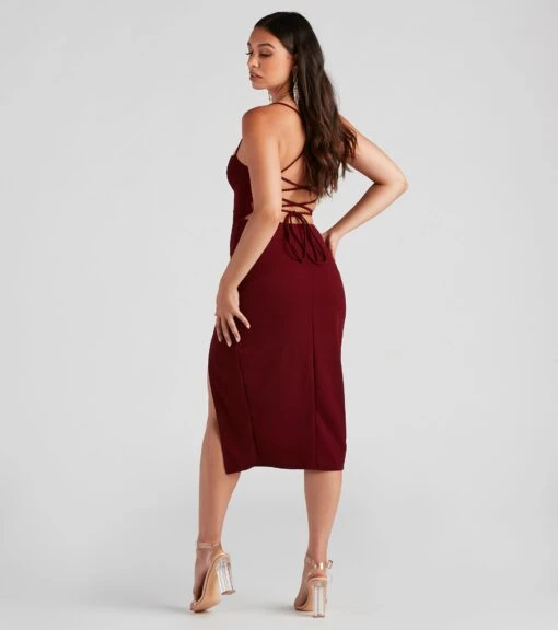 Windsor. Henley Formal Lace-Up Midi Dress -Specialtycookwareus 05001 0755 2