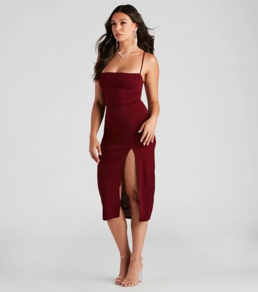 Windsor. Henley Formal Lace-Up Midi Dress -Specialtycookwareus 05001 0755 3