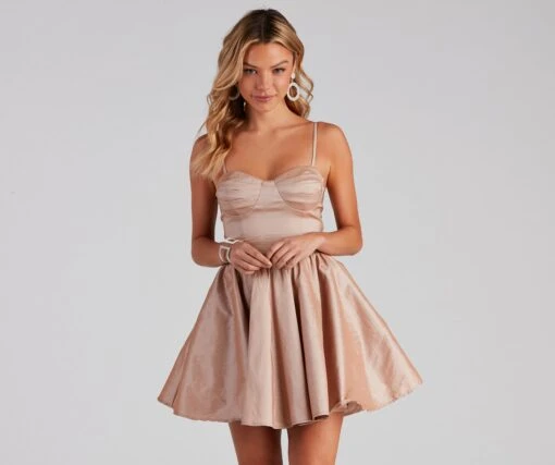 Windsor. Zaida Formal Taffeta Skater Dress -Specialtycookwareus 05001 0971 1 150ef476 0403 4ba7 be37 23f872ac1276