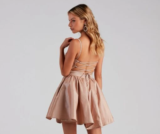 Windsor. Zaida Formal Taffeta Skater Dress -Specialtycookwareus 05001 0971 2 a74be5ae e7c7 4b9a 81d8 d29c767d3419