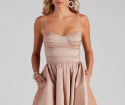 Windsor. Zaida Formal Taffeta Skater Dress -Specialtycookwareus 05001 0971 4 ac8944a7 6839 453a 9db6 718f0154334a