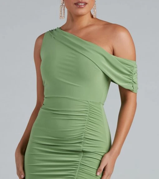 Windsor. Georgia Formal One Shoulder Mini Dress -Specialtycookwareus 05001 0975 3