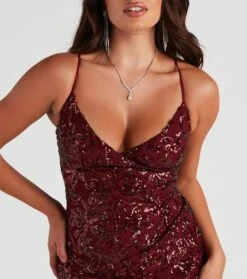 Windsor. Priscilla Sequin Wrap Party Dress -Specialtycookwareus 05001 1124 4