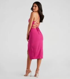 Windsor. Henley Formal Lace-Up Midi Dress -Specialtycookwareus 05001 1227 2 d7b79d75 0d12 4ce0 8b1c 0b80fab3b89b
