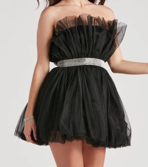Windsor. Belle Tulle Rhinestone Short Dress -Specialtycookwareus 05001 1262 3 9b8313de 2b96 4080 8789 a2648ef3b7de