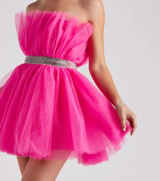 Windsor. Belle Tulle Rhinestone Short Dress -Specialtycookwareus 05001 1263 4 a0fea880 8a00 418d 9d2e eb7d1c6fe554