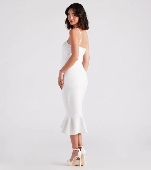 Windsor. Aleah Formal Trumpet Hem Midi Dress -Specialtycookwareus 05001 1525 2