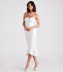Windsor. Aleah Formal Trumpet Hem Midi Dress -Specialtycookwareus 05001 1525 3