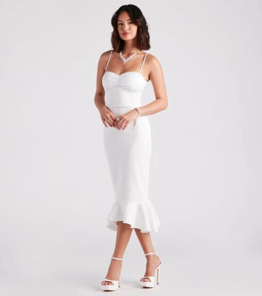 Windsor. Aleah Formal Trumpet Hem Midi Dress -Specialtycookwareus 05001 1525 3