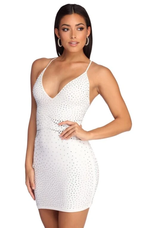 Windsor. Casey Formal Heat Stone Mini Dress -Specialtycookwareus 05001 4051 1
