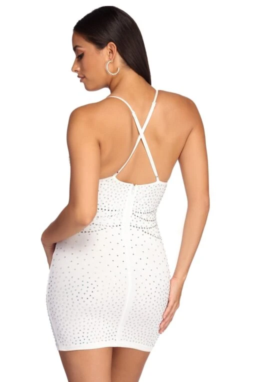 Windsor. Casey Formal Heat Stone Mini Dress -Specialtycookwareus 05001 4051 3