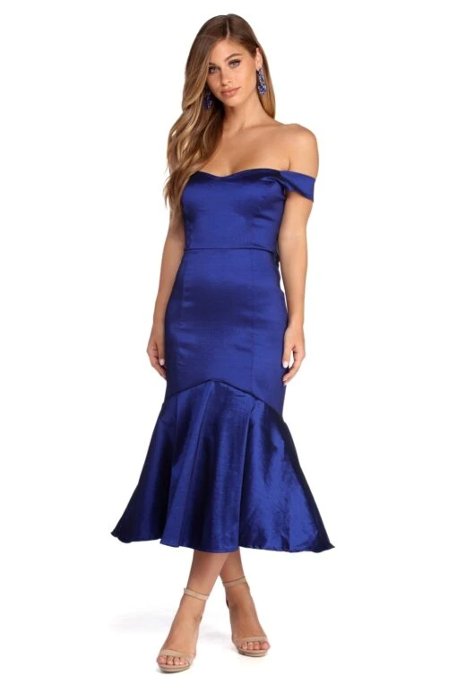 Windsor. Sydney Formal Taffeta Midi Dress -Specialtycookwareus 05001 4064 1 465f4b51 b9c7 4822 904c e2e60b637bb8