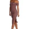 Windsor. Leslie High Slit Midi Lace Dress -Specialtycookwareus 05001 4087 1