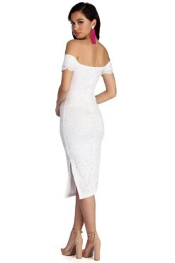 Windsor. Leslie High Slit Midi Lace Dress -Specialtycookwareus 05001 4092 3 a474116f c38e 49aa bde7 67abca7551b0