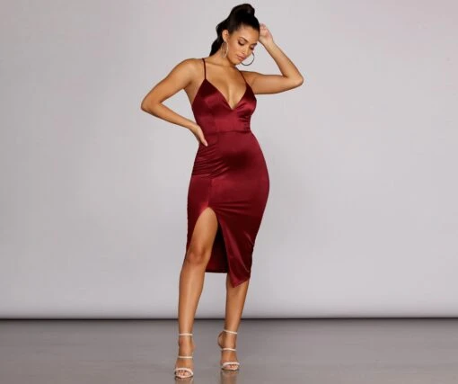 Windsor. Kenzie Formal Lattice Midi Dress -Specialtycookwareus 05001 4094 1