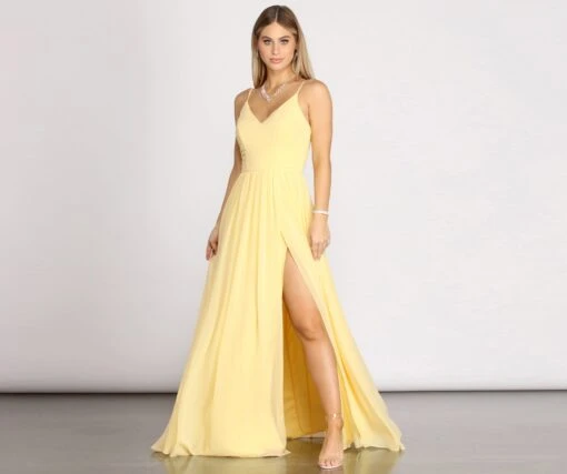 Windsor. Polly Formal High Slit Dress -Specialtycookwareus 05002 0089 1