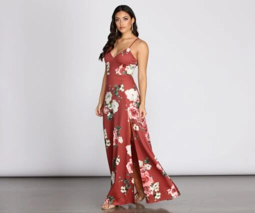 Windsor. Danya Scuba Floral A-Line Dress -Specialtycookwareus 05002 0355 1 9db2ed5f 6f76 46a2 b087 2ff8a077e49d