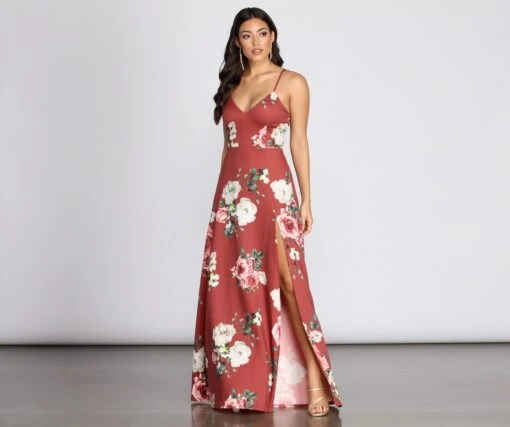 Windsor. Danya Scuba Floral A-Line Dress -Specialtycookwareus 05002 0355 3 808e61af af34 4b4f 8b10 1a59ac94e7c5