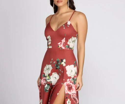 Windsor. Danya Scuba Floral A-Line Dress -Specialtycookwareus 05002 0355 4 8b86dba2 09a5 472a 9694 66388e49b365