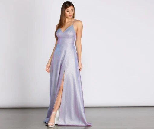 Windsor. Millie Glitter Cross Back A Line Dress -Specialtycookwareus 05002 0647 1 20cccbc3 40d6 4bfb 8f3d 5c74f6dd37f3