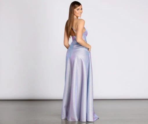 Windsor. Millie Glitter Cross Back A Line Dress -Specialtycookwareus 05002 0647 2 e11ebca4 ad4c 4eb6 b69d 8988f2097c25
