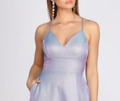Windsor. Millie Glitter Cross Back A Line Dress -Specialtycookwareus 05002 0647 3 90bbe26b af8a 4366 9878 49ed3c19d25e