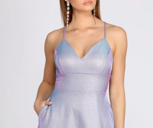Windsor. Millie Glitter Cross Back A Line Dress -Specialtycookwareus 05002 0647 3 90bbe26b af8a 4366 9878 49ed3c19d25e