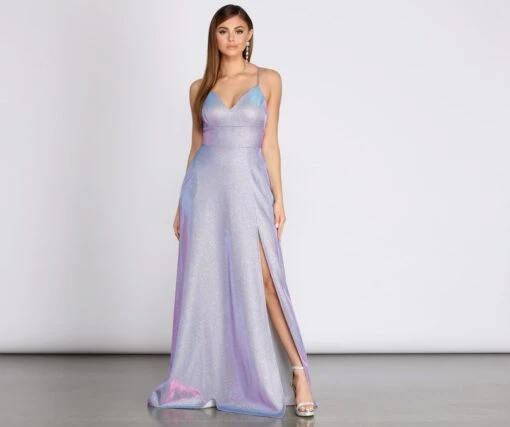 Windsor. Millie Glitter Cross Back A Line Dress -Specialtycookwareus 05002 0647 4 951ffa20 5004 41e1 a225 dbcf2020a1b2