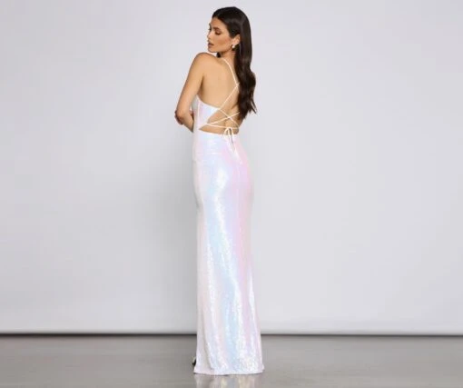 Windsor. Brenna High-Slit Sequin Mermaid Dress -Specialtycookwareus 05002 1302 2 dd9d9478 4518 4879 9db5 fc4dfed56f49