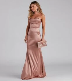 Windsor. Ciara Sleeveless Satin Formal Dress -Specialtycookwareus 05002 1659 8