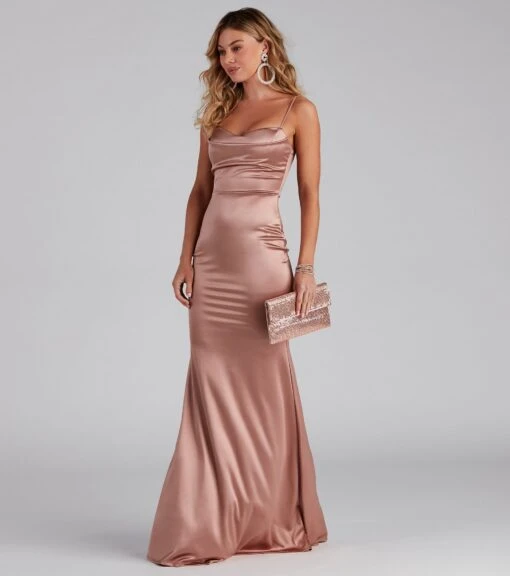 Windsor. Ciara Sleeveless Satin Formal Dress -Specialtycookwareus 05002 1659 8