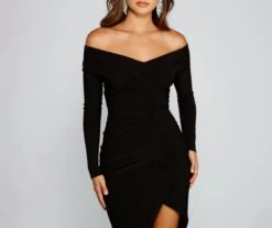 Windsor. Ella Off-The-Shoulder Side Slit Dress -Specialtycookwareus 05002 1662 3