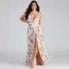 Windsor. Geneviève Floral Chiffon Wrap Dress -Specialtycookwareus 05002 1889 1
