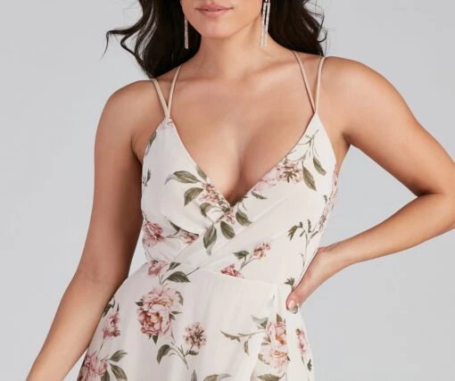 Windsor. Geneviève Floral Chiffon Wrap Dress -Specialtycookwareus 05002 1889 4