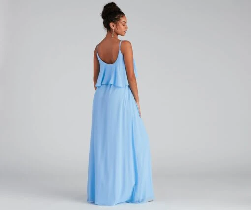 Windsor. Mailyn Chiffon Ruffled Formal Dress -Specialtycookwareus 05002 2040 2