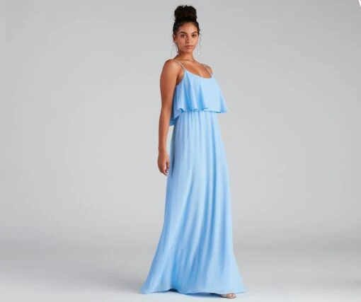 Windsor. Mailyn Chiffon Ruffled Formal Dress -Specialtycookwareus 05002 2040 3