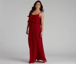 Windsor. Mailyn Chiffon Ruffled Formal Dress -Specialtycookwareus 05002 2045 4 0ca7c348 c6ef 4d69 af2c 391cb70c1d66