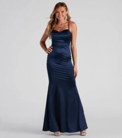 Windsor. Ciara Sleeveless Satin Formal Dress -Specialtycookwareus 05002 2051 1