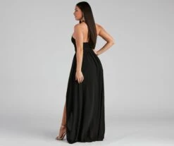 Windsor. Sonia Formal Halter Cutout Chiffon Long Dress -Specialtycookwareus 05002 2102 2